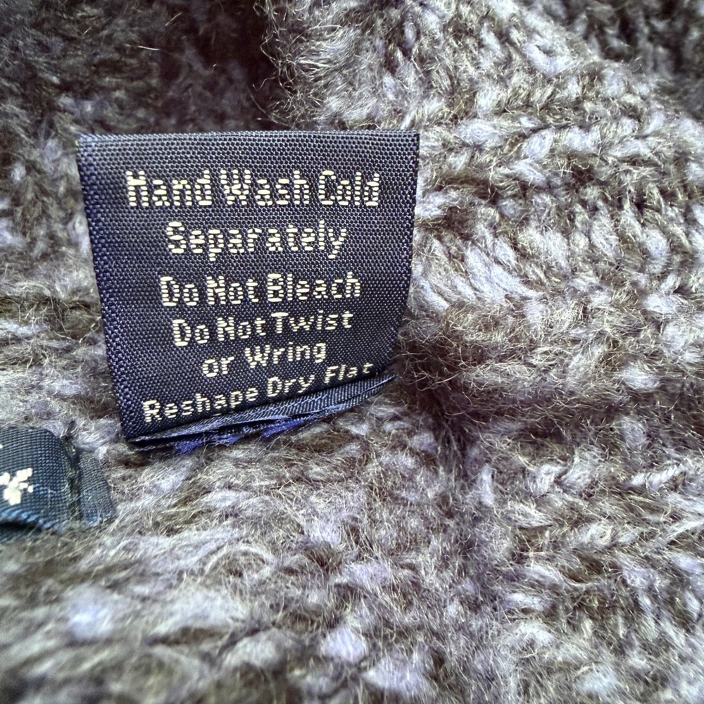 Wind River Sweater Women Medium Blue Marled Knit V-Neck Pullover Acrylic Cozy - Picture 6 of 6